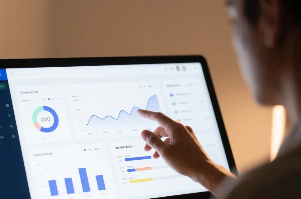 用户操作智能计划软件界面